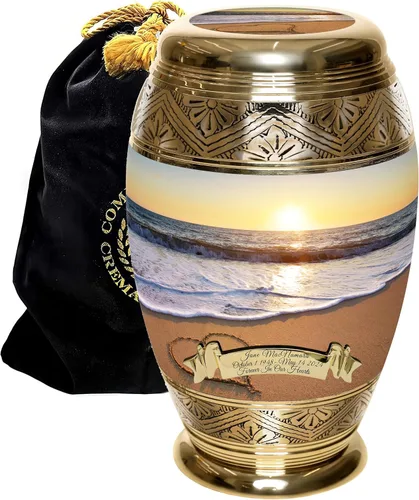 Vista 13 de Dock of The Bay - Urna de cremación para cenizas para hombres adultos – Urna personalizada para cenizas para mujeres, urnas decorativas – Hermosas