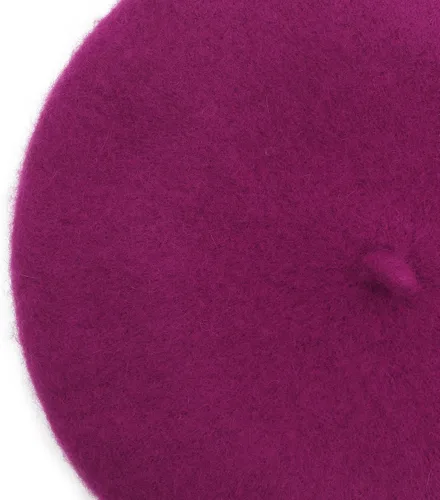 Vista 21 de ZLYC - Boina francesa de lana unicolor para mujeres y niñas