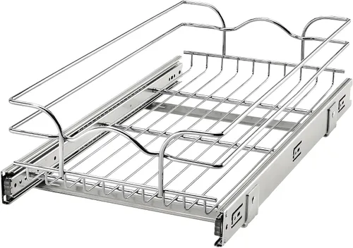 Vista 9 de Rev-A-Shelf Estante extraíble de armario de cocina y organizador de cajones, cesta deslizable de almacenamiento de despensa en múltiples tamaños, 21