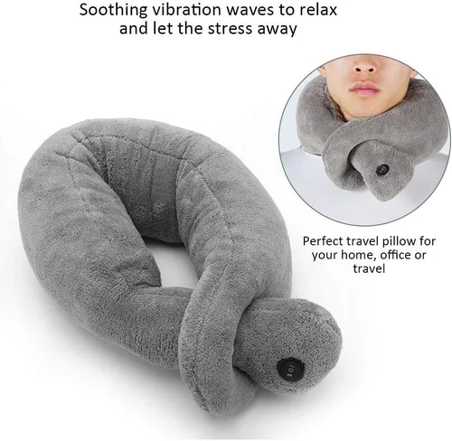Vista 7 de Massage Pillow - Vibrating Massaging Neck Pillow Massage Therapy Cushion Relax Muscles Relieve Stress Massage Device