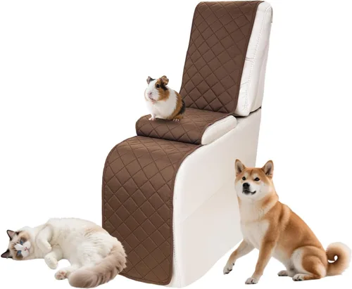 Vista 126 de Fundas impermeables para sofá reclinable seccional en forma de L, 7 piezas, antideslizantes, lavables, juego de fundas reclinables para mascotas