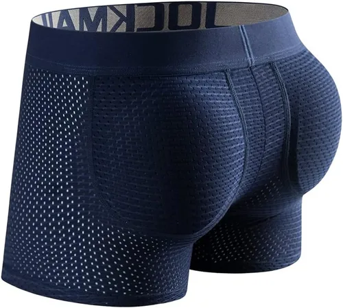 Vista 4 de JOCKMAIL Ropa interior acolchada de malla transpirable para hombre, boxeador acolchado para hombre