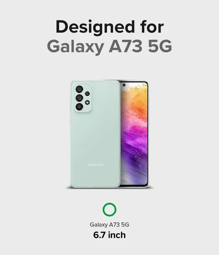 Vista 2 de Ringke Onyx - Funda compatible con Samsung Galaxy A73 5G (2022), a prueba de golpes, resistente, antideslizante, flexible, funda de poliuretano