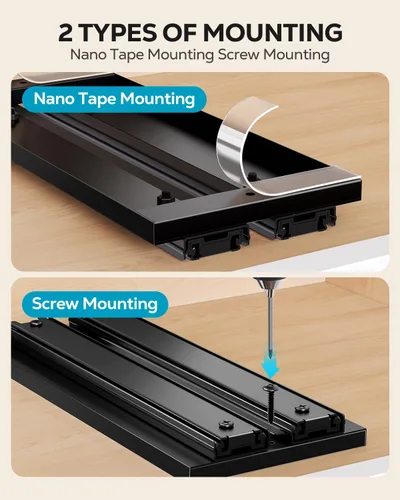 Vista 5 de Nieifi Organizador de especias para gabinete, estante vertical para especias, fácil de instalar, metal, 6.5 pulgadas de ancho x 10.35 pulgadas