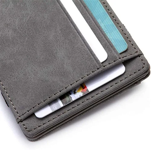 Vista 8 de Fida&Moon - Monedero de piel sintética para hombre, diseño de carteras mágicas