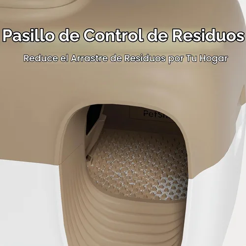 Vista 6 de PetSnowy - Arenero automático autolimpiante para gatos con control de olores sistema TiO2, caja de arena robotizada con empaquetado automático