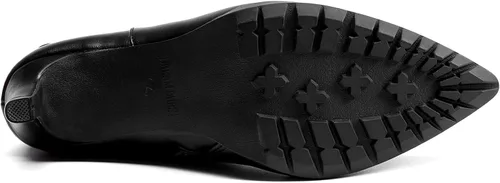 Vista 6 de DREAM PAIRS Botas de media pantorrilla para mujer, tacones altos, puntera puntiaguda, con cremallera, botas elegantes a la moda