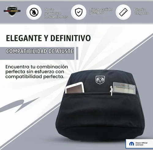 Vista 5 de Cubierta de reposabrazos de consola premium para Dodge Ram (2014-2020) - (Modelos de asiento de salto) – Protector de tapa de consola suave, lavable