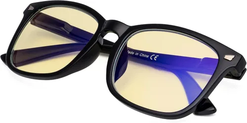 Vista 33 de Gafas de lectura cuadradas de gran tamaño con bloqueo de luz azul para mujeres y hombres