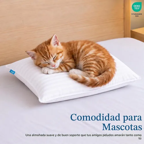 Vista 4 de Utopia Bedding Almohada juvenil (blanco, paquete de 2), almohada infantil de 16 x 22 pulgadas para dormir, funda de mezcla de algodón suave