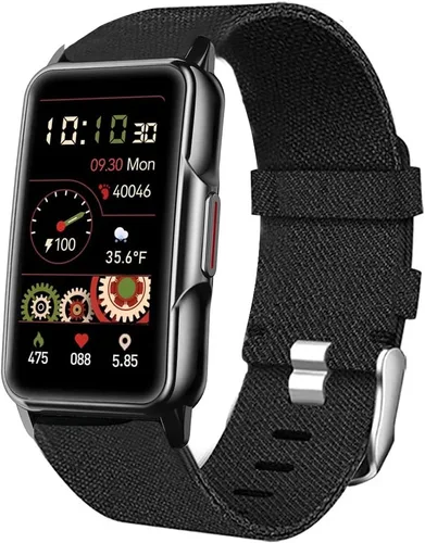 Vista 7 de Lamshaw Compatible con la correa de reloj inteligente Mindrose, correa de repuesto de tela tejida de nailon transpirable compatible con Mindrose H80