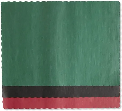 Vista 3 de HOFFMASTER Manteles individuales de color sólido, 9 3/4 X 14, verde cazador HFM310528