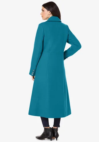 Vista 3 de Roaman's Women's Plus Size Long Wool-Blend Coat