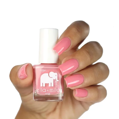 Vista 3 de ella+mila Profesional, Secado Rápido, Larga Duración y Resistente a Astillas, Esmaltes de Uñas Me Collection (Cotton Candy - 0.24 fl oz)
