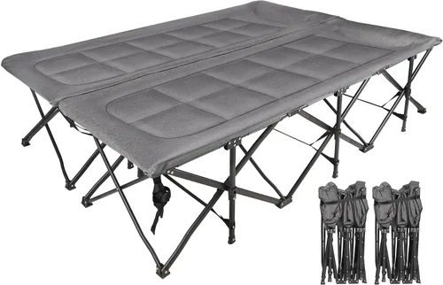 Vista 10 de REDCAMP Catres de Campamento de Tamaño Grande para Adultos 500lbs, 33.5'' Catres para Dormir Extra Anchos y Altos Resistentes, Catres XL Portátiles