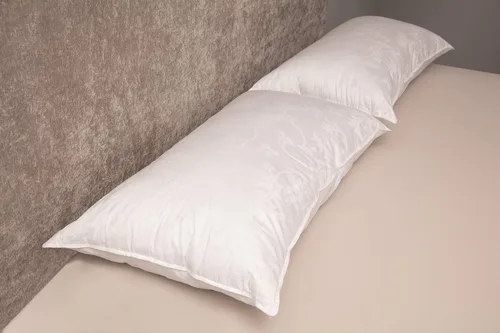 Vista 3 de Deluxe Comfort Dream Supreme - Almohada de cama de hotel de lujo, funda estampada floral marfil, relleno de fibra, almohada de cama, estándar