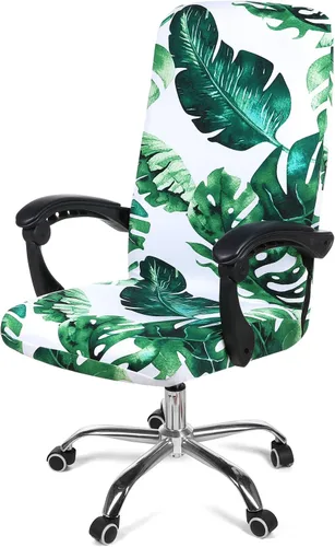 Vista 59 de Smiry fundas elásticas estampadas para silla de oficina de computadora, fundas universales para sillas giratorias de escritorio, extraíbles