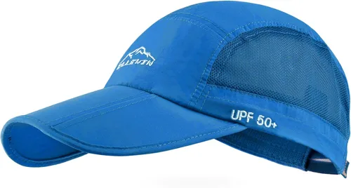 Vista 31 de ELLEWIN Gorra de béisbol unisex UPF 50 sin estructura, con pico grande y plegable