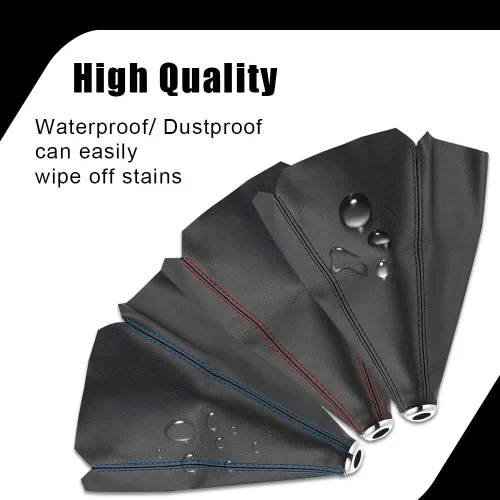 Vista 4 de Funda para maletero de automóvil, funda de piel de gamuza, funda de repuesto de funda de arranque manual/automático, polaina de freno de mano