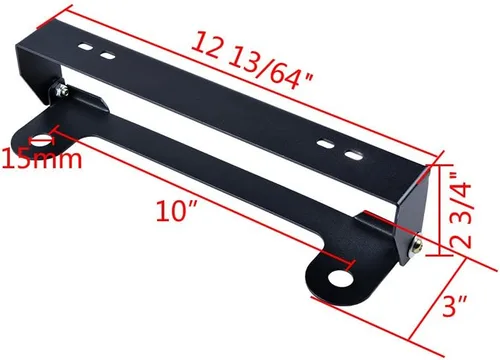 Vista 2 de Corp - Soporte para placa de matrícula de acero inoxidable (10.000 in)