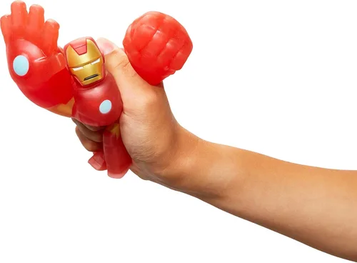 Vista 3 de Heroes of Goo Jit Zu Paquete de héroe Marvel con licencia - Iron Man, multicolor (41056)