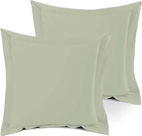 Vista 9 de Juego de 2 fundas de almohada estándar de 600 hilos, 100% algodón egipcio, con cierre de sobre, tamaño estándar de 20 x 26 pulgadas, fundas