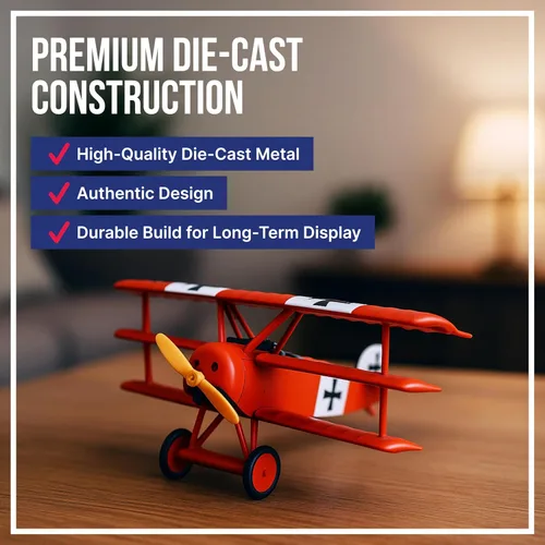 Vista 5 de Daron Worldwide Trading Fokker DR.I 1:63 Red Baron Vehículo