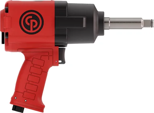 Vista 3 de Chicago Pneumatic CP7741-2 Llave de impacto neumática (1/2 pulgada), yunque de extensión de 2 pulgadas, herramienta de reparación y montaje