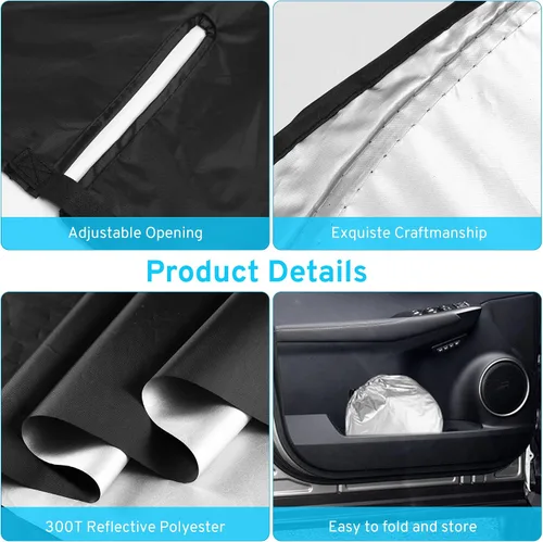 Vista 5 de XHRING Parasol para parabrisas compatible con Honda CRV CR-V HRV HR-V 2026 2025 2024 2023 LX EX EX-L Sport Hybrid Touring SUV, cubierta de ventana