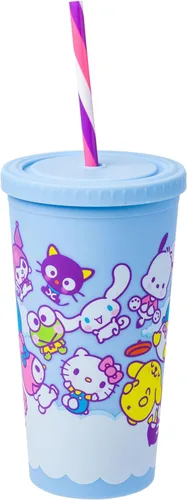 Vista 39 de Silver Buffalo Sanrio Hello Kitty, vaso de acero inoxidable con forma de lata, 11.8 onzas