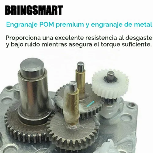 Vista 6 de BRINGSMART 12V 5rpm DC Motor de engranaje helicoidal autobloqueante mini
