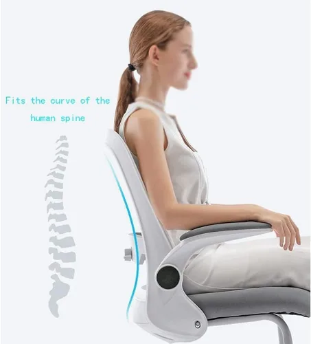 Vista 4 de Sillas de escritorio de oficina, silla de oficina ergonómica cómoda silla de escritorio con reposabrazos giratorio ajustable silla de computadora