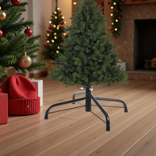 Vista 3 de Happyyami Soporte de Árbol de Navidad Artificial de 35cm, Soporte Plegable para Decoraciones