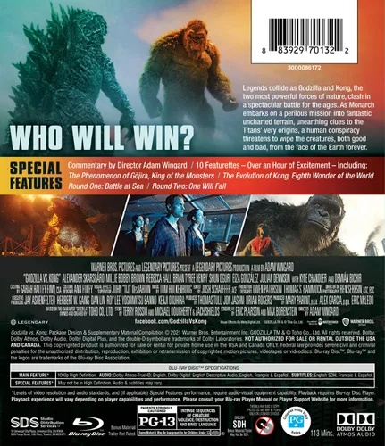 Vista 3 de Godzilla vs. Kong (Blu-ray + DVD)