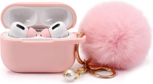 Vista 7 de Cypher.V Funda protectora para Airpods Pro con funda de silicona y puntas suaves para las orejas, unisex, color morado lavanda Púrpura lavanda