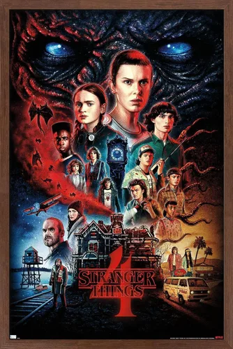 Vista 18 de Trends International Netflix Stranger Things: Season 4 - Póster de pared de una hoja, 14.725 x 22.375 pulgadas, versión enmarcada de madera