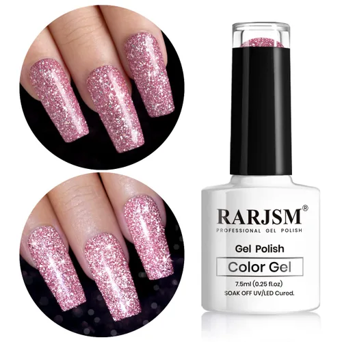 Vista 20 de RARJSM - Esmalte de uñas de gel con purpurina, de color verde oliva, brillante y brillante, para manicura DIY y salón de uñas, requiere secado