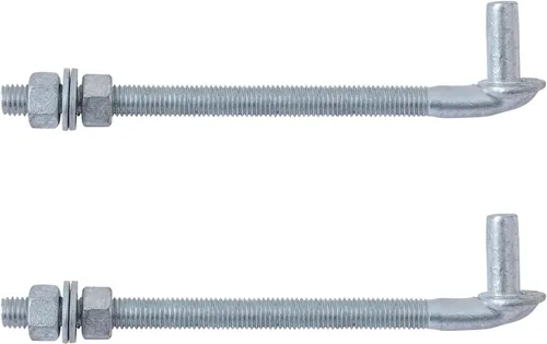 Vista 17 de VIVIDA Bisagra de Puerta con Perno en J de 6", Bisagra de Poste con Perno en J con Pasador Macho de 5/8", para Puerta de Cerca de Malla de Cadena