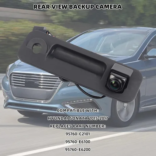 Vista 2 de Dasbecan 95760-E6201 - Cámara de respaldo compatible con Hyundai Sonata 2015-2017