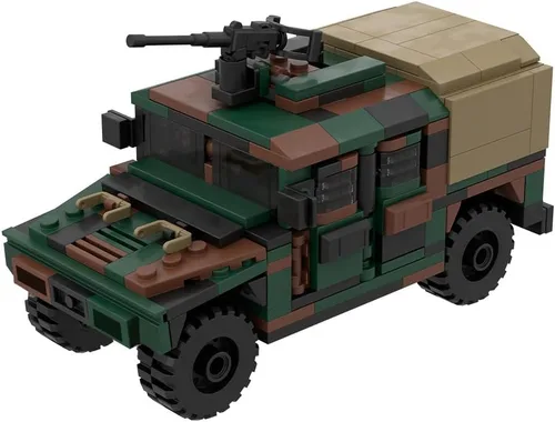Vista 5 de Kit de construcción de vehículos blindados M998A1 de Karoyd Technic, juego de bloques de construcción de la serie militar blindada (355 piezas)