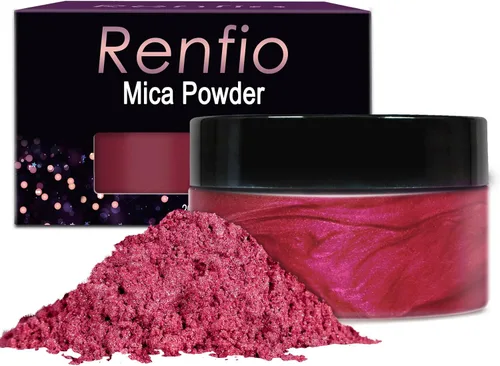Vista 30 de Renfio Polvo de mica, polvo de mica de 60 colores para resina epoxi natural, pigmento de color, pigmento en polvo, botellas de 0.25 onzas, pigmentos