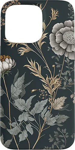 Vista 31 de Cute Flowers Vintage Botanical Floral Illustration Case for iPhone 17