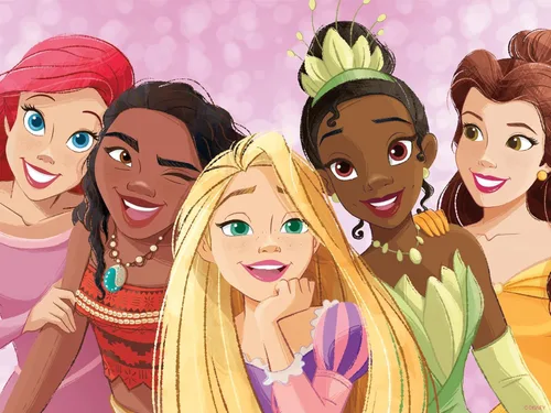 Vista 4 de Ceaco - Multipaquete 5 en 1 - Princesas Disney - (2) 300 piezas