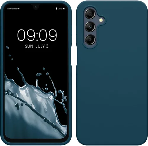 Vista 63 de kwmobile Funda Compatible con Samsung Galaxy A14 5G - Funda de teléfono de TPU y silicona con acabado suave - Verde Lima