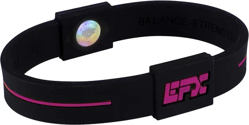 Vista 28 de EFX Pulsera de equilibrio de rendimiento, pulsera de silicona para atletas Negro/Azul