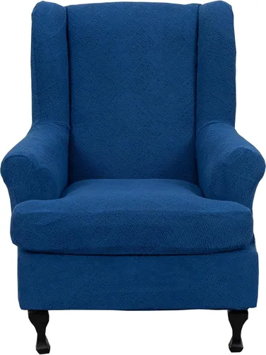 Vista 48 de CRFATOP 2 fundas elásticas para silla con respaldo de alas de mariposa, fundas de tela de elastano con respaldo de ala, fundas para sillón con parte