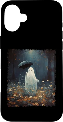 Vista 21 de Carcasa gótica para iPhone 11 con diseño de fantasma espeluznante en el bosque