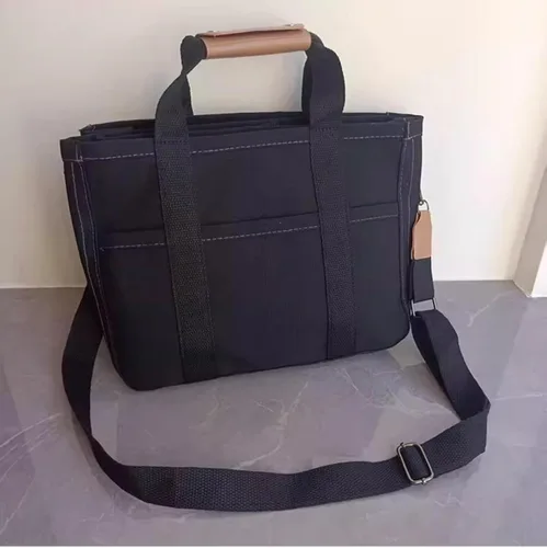 Vista 6 de PUNCK Moonelo Everything - Bolsa de lona con múltiples bolsillos para mujer, bolsa de lona casual con múltiples bolsillos de gran capacidad