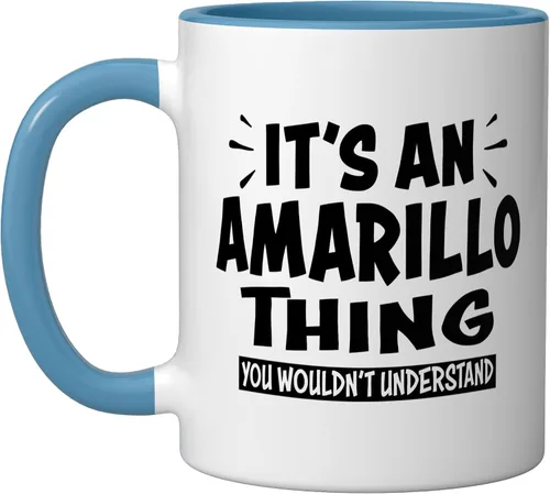 Vista 6 de Amarillo Trip Lovers Thing You Wouldn't Understand Ceramic Mug, Black/White