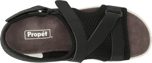 Vista 5 de Propét Sandalias deportivas TravelActiv para mujer, Negro, 9 ancho